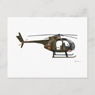 Hughes OH-6 Cayuse Miss Clawd Briefkaart