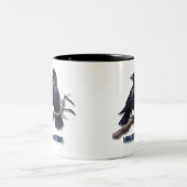 Huginn en Muninn Mok, Odin's Ravens Tweekleurige Koffiemok (Center)