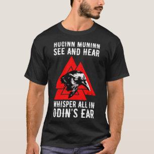 Huginn Muninn Odin Ravengod Wotan Thor T-shirt
