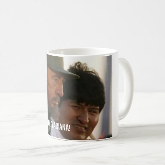 Hugo Chaves Fidel et tasse d'Evo (Devant droit)