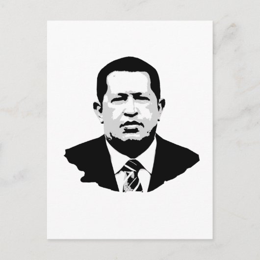 Hugo Chavez Briefkaart (Voorkant)
