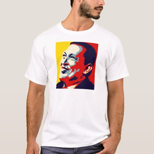 Hugo Chavez - Obama Hope style T-shirt (Voorkant)