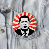 Hugo Chavez Ronde Button 4,0 Cm (In situ)