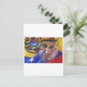 Hugo Chavez - Venezuela. Briefkaart (Staand voorkant)