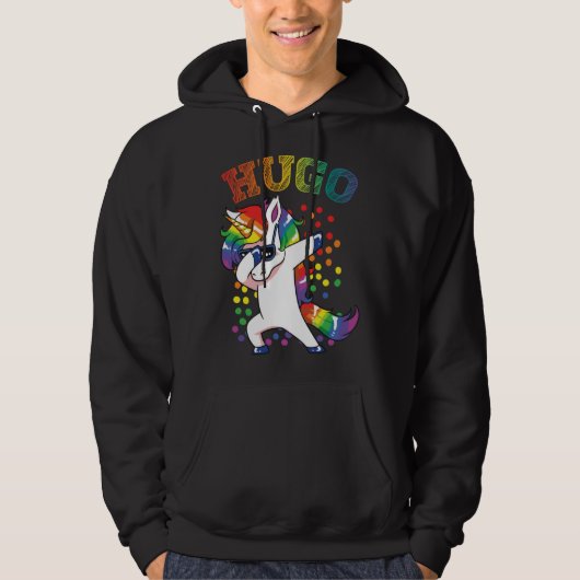 Hugo Dabbing Unicorn Hoodie (Voorkant)