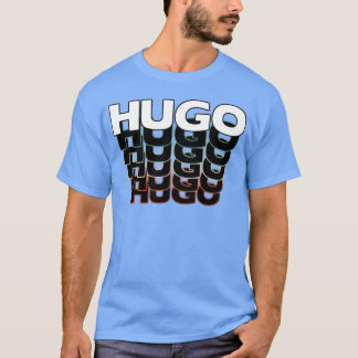 Hugo Grappige Retro Vintage Zonsondergang Hugo 80s T-shirt