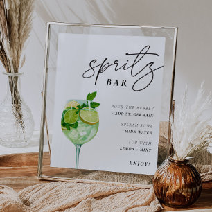 Hugo Spritz Bar Teken Koppels Douche Poster