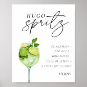 Hugo Spritz Teken Signature Drink Couples Shower Poster (Voorkant)