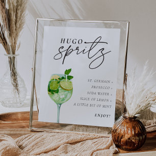 Hugo Spritz Teken Signature Drink Couples Shower Poster