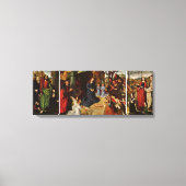 Hugo van der Goes - Portinari-Altaar Overzicht Canvas Afdruk (Voorkant)