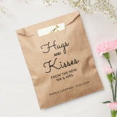Hugs and Kisses Personalized Wedding Bedankzakje (Gezegeld)
