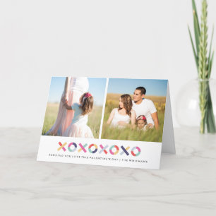 Hugs + Baisers Carte Saint-Valentin - Poudre