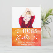 Hugs & Baisers Coeur Saint Valentin`s Day Carte ph (Debout devant)