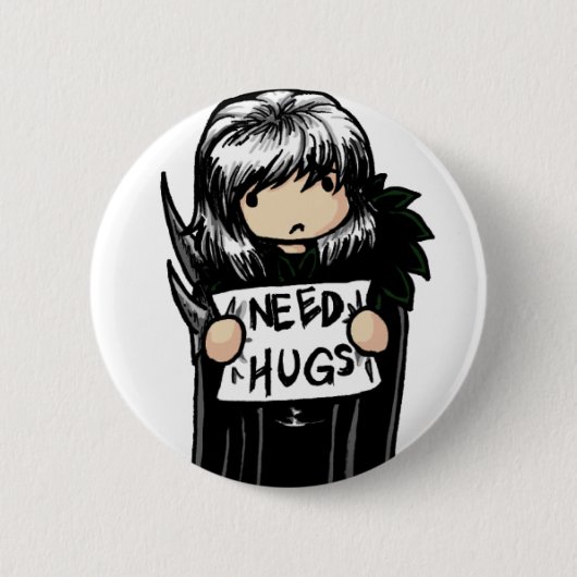 Hugs-Button nodig Ronde Button 5,7 Cm (Voorkant)