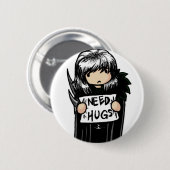 Hugs-Button nodig Ronde Button 5,7 Cm (Voorkant /achterkant)