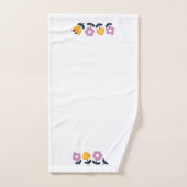 Hugs d'avril et nez mouillé - partie florale (Serviette à main)