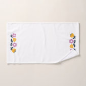 Hugs d'avril et nez mouillé - partie florale (Serviette à main)