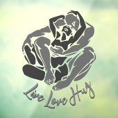Hugs Decal Personalized Love Hugs Window Cling (Vel 3)