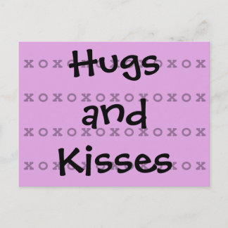 Hugs en Kisses Briefkaart