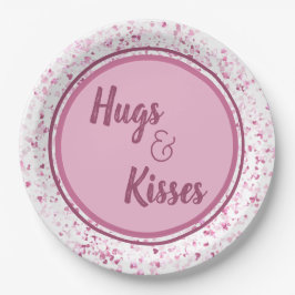 Hugs en Kisses Papieren Bordje