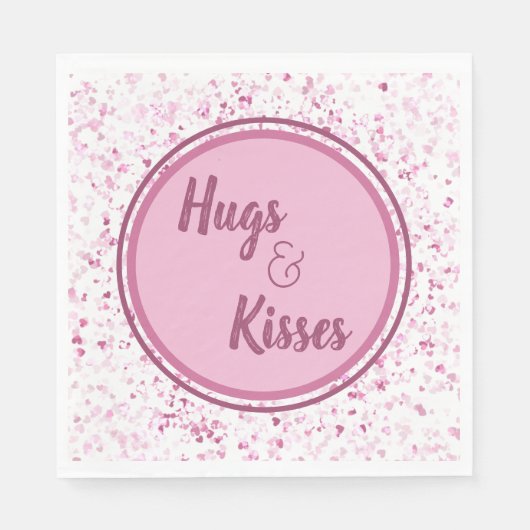 Hugs en Kisses Servet (Voorkant)