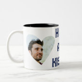 Hugs en Kisses Tweekleurige Koffiemok (Links)