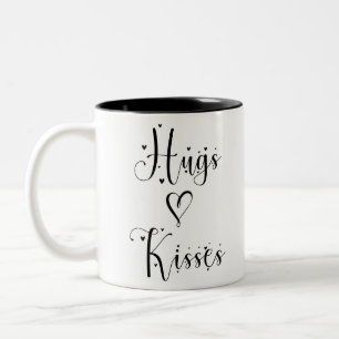 Hugs en Kisses Tweekleurige Koffiemok