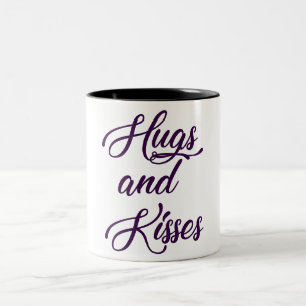 Hugs en Kisses Tweekleurige Koffiemok