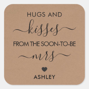 Hugs en Kisses van de snelste om Mrs. Label te wor
