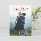 Hugs et baisers Carte photo de la Saint Valentin (Debout devant)