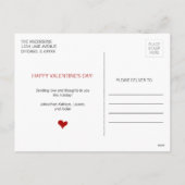 Hugs et Baisers Carte postale de la Saint Valentin (Dos)