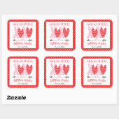 Hugs et baisers Enfants Valentines Stickers (Feuille)