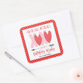 Hugs et baisers Enfants Valentines Stickers (Enveloppe)