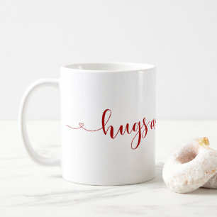 Hugs et baisers La Saint Valentin Café Mug