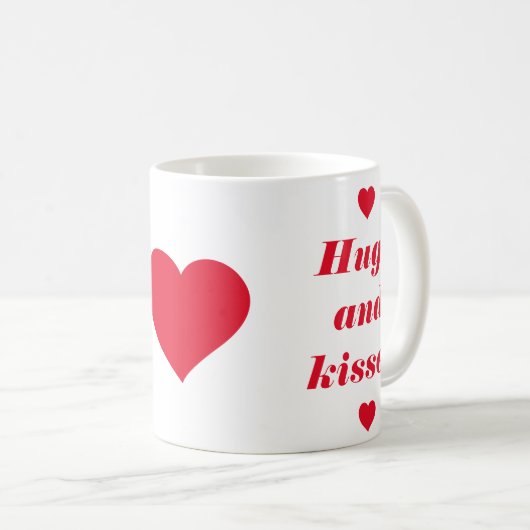 Hugs Et Baisers Mug (Devant droit)