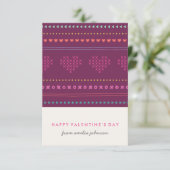 Hugs & Kisses Classroom Valentijn - Plum Kaart (Staand voorkant)