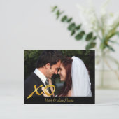 Hugs & Kisses Dank je Briefkaart (Staand voorkant)