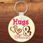 Hugs & Kisses Keyring Sleutelhanger (Voorkant)