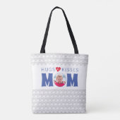 Hugs Kisses Mom Custom Photo Tas (Achterkant)