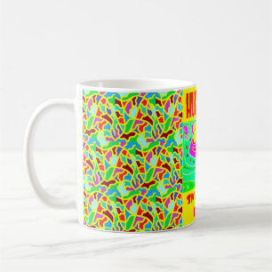 Hugs Kisses ontwerp voor kinderen leuke brite kleu Koffiemok