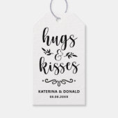 Hugs & Kisses Wedding | Vrijgezellenfeest voor cad Cadeaulabel (Voorkant)