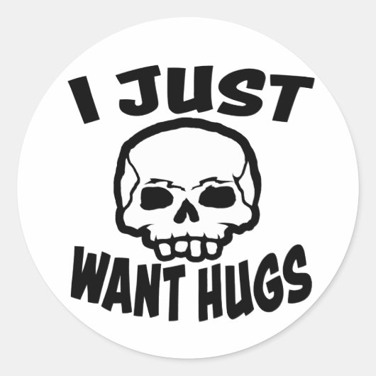 Hugs Ronde Sticker (Voorkant)