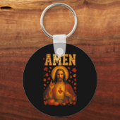 Hugvyn Amen Fall Jesus Christian Bible Verses Than Sleutelhanger (Voorkant)