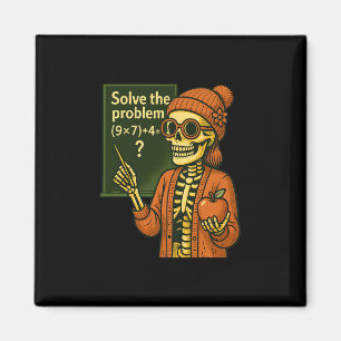 Hugvyn Halloween Skelet Zes Zeven 67 Meme Pemdas Magneet