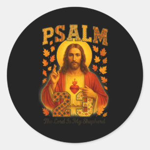 Hugvyn Psalm 23 De Heer Is Mijn Herder Geloof Herf Ronde Sticker
