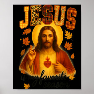 Hugvyn Thanksgiving Jezus Is Mijn Favoriete Seizoe Poster