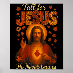 Hugvyn valt voor Jezus Hij verlaat nooit christeli Poster