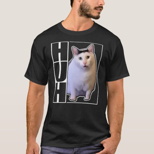 Huh Cat Shirt - Huh Cat (Voorkant)