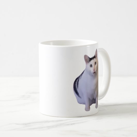 Huh Chat Mème Mug Double Côté (Devant droit)
