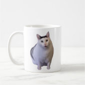 Huh Chat Mème Mug Double Côté (Gauche)